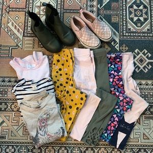 Girls clothing and shoe lot